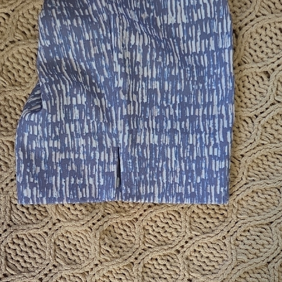 NIC+ZOE Blue Abstract Pattern Pull-On Pants - Size 12 - Picture 6 of 8